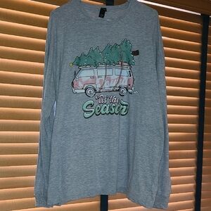 Gray Long Sleeve 'Tis the Season Shirt